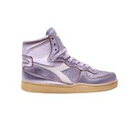 Scarpe Diadora Heritage Mi Basket Metal Sneaker Casual Uomo Pelle Viola