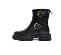 SCARPE DONNA CARMELA STIVALETTI BASSI BIKER IN VERA PELLE 162591 NERO