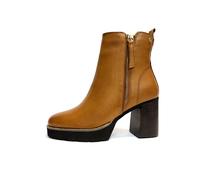 SCARPE DONNA CARMELA STIVALETTI CON TACCO ALTO 162602 CUOIO IN VERA PELLE
