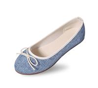 Scarpe Donna, Casual Comode da Infilare con Fiocco in Tinta Unita, alla Moda Primaverile Ed Estiva da, Tessuto Leggero E Fluido