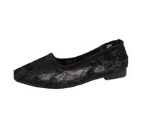 Scarpe Donna Comode Eleganti Basse Casual Edelman con Punta Affusolata e Design Slip-on Ideali per l'uso Quotidiano nelle Occasioni Informali nel Tempo Libero (Black, 39)