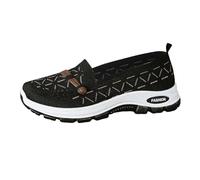 Scarpe Donna estive Scarpe da Ginnastica da Donna Modello con Base soffice Ampia vestibilità Adatto Camminate Lunghe e attività nella Vita ordinaria(Nero37)
