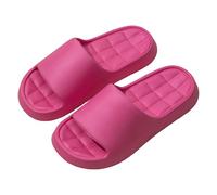 Scarpe Donna estive Slip on Donna Suola compatta e Antiscivolo, Stabile e sicura per Interni ed Esterni quotidiani.(Rosa caldo36)