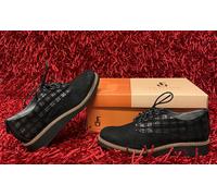 Scarpe Donna Fugitive IN Pelle Taglia 35 Nero Nuovo