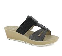 inblu Ciabatte Doppia Fascia con Elastico Avvolgente, Sandali Donna, Canna Fucile, 39 EU