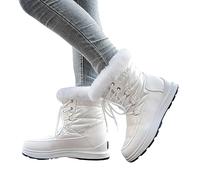 Scarpe Donna Invernali All'Aperto Antiscivolo con Foderato Caldo Stivali Scarponcini Morbida Comode Caldi Anfibi Impermeabili Inverno Scarpe Invernali Doposci Stivaletti Scarpe da Neve