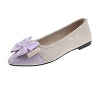 Scarpe Donna Inverno Tacco Donna Scarpe Pale Leggeri Pizzo Bocca Piatto Morbido Piano Arco Singoli,Primavera E Autunno Stile Quotidiano Incontri Scarpe A Pendolo, Colore: rosa., 36 EU