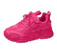 Scarpe Donna Memory Foam Sneakers Estive Donna Eleganti Ortopediche Scarpe Ginnastica Traspiranti Leggere Arco Pianta Larga Sportive Sneaker alla Moda Antiscivolo Sneackers Rosa Acceso 40
