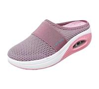Scarpe Donna Ortopediche Eleganti Slip-On Casual Memory Foam Elegante Comode Sandalo Sportive a Punta Chiusa Traspirante Scarpe Mesh Zeppa Cuscino d'Aria Pantofole Estive Ortopedici Leggere Morbida