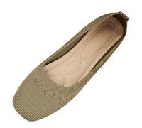Scarpe Donna Ortopediche Estive Pianta Larga Traspiranti Sneaker Donna Eleganti Barefoot Sneakers Senza Lacci Casual Antiscivolo Leggere Scarpe da Ginnastica Slip On Comode Basse (41, Cachi)