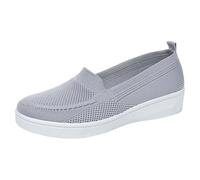 Scarpe Donna Ortopediche Leggero Senza Lacci Scarpe per Diabetici Casual con Supporto per Arco Slip on Sneakers Donna Punta Chiusa Morbida Camminare Estive Sneakers Offerta Barca in Rete Tennis Shoes