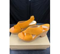 Scarpe Donna Paio Di Sandali Clarks Maritsa Lara Arancione Taglia 37