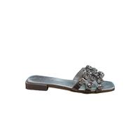 Scarpe Donna Sandalo Laura Biagiotti Fashion Moda Logo 8486 Argento