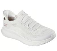 Scarpe Donna Skechers Bobs Squad 4 Dire Step 117743 OFWT Bianco