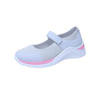 Scarpe Donna Sneakers Ortopediche Romani Sportivo Estivi Casual Scarpe da Ginnastica con Adjustable Strappo Fitness Camminare Comodi e Traspirante Palestra Trekking Nero Bianco