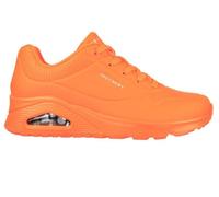 Scarpe Donna Sportive Skechers UNO Night Shades Arancione con Memory Foam New