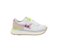 SUN68 Z35215 Sneakers Con Lacci In Tessuto/camoscio Da Donna BIANCO/ROSA 38