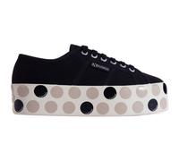 Scarpe Donna SUPERGA 2790 Logo Polkadots Platform Tela Canvas S31163W A4Z Nero