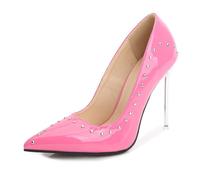 Scarpe Eleganti da Donna a Punta da 12 cm con Tacco a Spillo Décolleté per Feste da Sera, Tacchi Alti Eleganti per Eventi per Feste da Donna,Rosa,37 EU