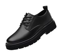 Scarpe eleganti da uomo con lacci, scarpe basse in pelle poco profonda, scarpe casual intelligenti, comode, durevoli, scarpe Oxfords da uomo, scarpe con tacco basso, antiscivolo, alla moda, casual, da