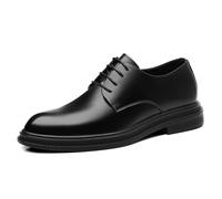 Scarpe Eleganti da Uomo con Rialzo Invisibile da 2,36" - Scarpe da Guida Oxford con Rialzo Antiscivolo in Pelle con Lacci per Matrimonio e Ufficio