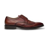 Scarpe eleganti da uomo in pelle brunita con punta ad ala marrone chiaro, Marrone chiaro, 42 1/3 EU