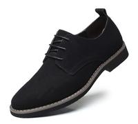 Scarpe Eleganti da Uomo Leggere alla Moda, Mocassini e Slip-on Comodi da Uomo, Scarpe Eleganti Casual da Uomo, Scarpe Eleganti in Pelle con Lacci (Color : Black, Size : 44 EU)