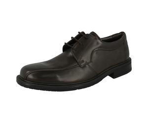 Scarpe Eleganti Da Uomo Maverick A2R120 In Pelle Con Allacciatura Nero Marrone
