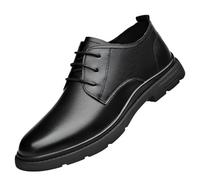 Scarpe Eleganti da Uomo Nere, Traspiranti, Impermeabili, alla, in Pelle, Formali, con Lacci, Scarpe Ufficio Oxford Antiscivolo, Suola in Gomma, Smoking