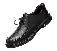 Scarpe Eleganti Oxford Versatili in Pelle Nera da Uomo, Classiche Scarpe Casual Antiscivolo Lavoro e Business for Il Massimo Comfort Tutto Giorno