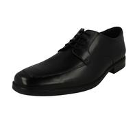 Scarpe Eleganti Uomo Clarks Howard Apron In Pelle Nero Con Lacci