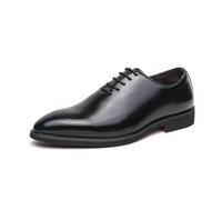 Scarpe Eleganti Uomo Oxford Stringate Scarpe da Uomo d'Affari | Suola in Gomma Antiscivolo Classico Brogue Matrimonio Lavoro Scarpe Oxford Cerimonia Nero Marrone