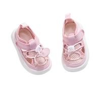 Scarpe estive 2026 Sandali traspiranti per bambini per l'estate, sandali leggeri con infradito da infilarsi dentro per sandali neri eleganti e comodi, Colore: rosso, 3 anni
