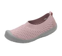 Scarpe estive da donna comode 2026 2022 mosche alla moda da donna tessuto traspirante -testa del piede leggero casual comode comode eleganti scarpe da esterno, Colore: rosa., 38 EU