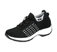 Scarpe estive da donna comode 2026 grandi, altamente elastiche, tessuto a mosca, scarpe traspiranti per le donne, alla moda, leggere eleganti e comode scarpe leggere nere, Nero , 38 EU