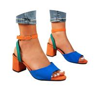 Scarpe estive da donna, comodi sandali con zeppa e design accattivante con dettagli metallici o sfumature di colore, scarpe estive alla moda che attirano l'attenzione per le donne sicure di sé