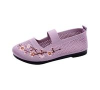 Scarpe estive da donna, eleganti, leggere, comode, da passeggio, traspiranti, per il tempo libero, squisito ricamo, scarpe da donna con suola morbida, Lilla, 41