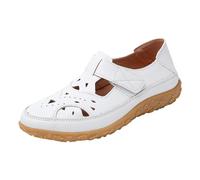 Scarpe estive da passeggio da donna, traspiranti, per il tempo libero, comode e antiscivolo, scarpe da ginnastica senza lacci, sandali per attività all'aria aperta, scarpe casual, bianco, 40.5 EU