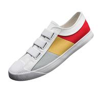 Scarpe estive da uomo in tela, traspiranti, leggere, per il tempo libero, con suola antiscivolo, per il tempo libero, in tela, casual, comode, scarpe basse, Beige E, 38 EU