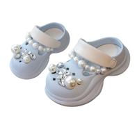 Scarpe estive per il tempo libero alla moda per bambini, perfette per l'uso quotidiano e le attività ricreative Ideale per bambini dai 4 ai 16 anni Design comodo con punta chiusa per attività, Blu, 33