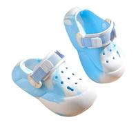 Scarpe estive per ragazzi e bambine, scarpe da ginnastica con motivo che cambia colore per anziani, scarpe da spiaggia con suola spessa, per interni ed esterni, per genitori estivi, Blu, 35 EU