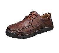 Scarpe fatte a mano da uomo in pelle nera antiscivolo scarpe da passeggio traspiranti antiscivolo suola spessa scarpe da ginnastica casual leggere comode stivali a piedi nudi ortopedici antiscivolo