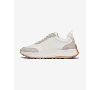 Scarpe FitFlop F-Mode Flow Suede bianco grigio donna - 40