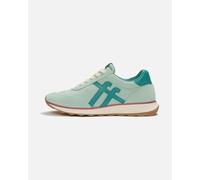 Scarpe FitFlop Retro-Q Fabric Suede verde menta turchese donna - 40