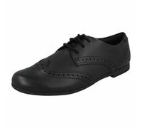 Ragazze Clarks Scala Pizzo Scuola Scarpe