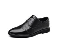 Scarpe Formali da Uomo Traspiranti Morbide Comode Leggere Antiscivolo Casual Oxford,Nero,46 EU
