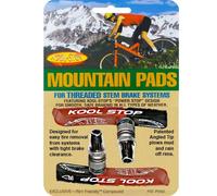 Scarpe freno Kool-Stop T1 MTB V-Brake 78,5 mm nero/salmone dual asimmetriche