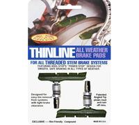 Scarpe freno Kool-Stop T2 Thinline V-Brake, 71,8 mm, verde, asimmetriche