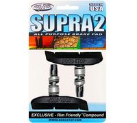 Scarpe freno Kool-Stop T3 Supra 2 V-Brake 66,5 mm adatte per cerchi rigidi neri