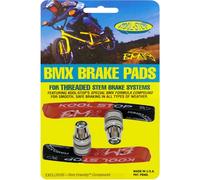 Scarpe freno Kool-Stop T6 BMX V-Brake 78,5 mm asimmetriche nero/salmone